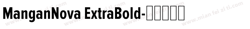 ManganNova ExtraBold字体转换